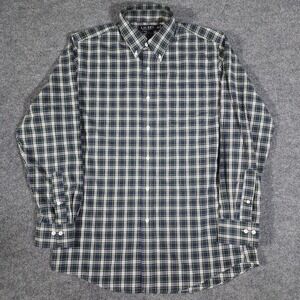 Lauren Ralph Lauren Black Label Mens Plaid Button Down Long Sleeve 16.5-34/35